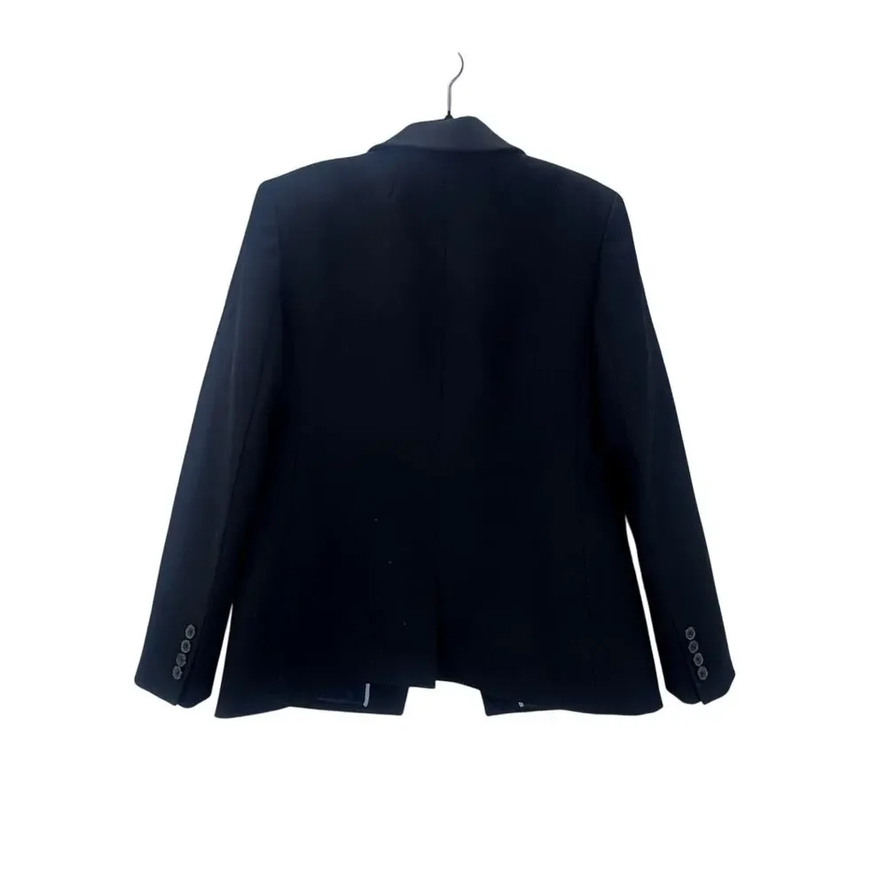 J. Crew Womens Madelyn Blazer Coat in Four-Season Stretch Black Size 10 NWOT